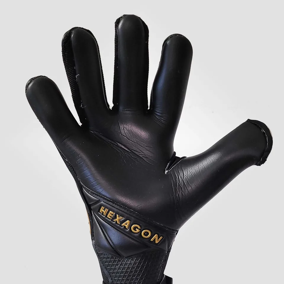Close detail of Black Hexagon GK contact latex palm